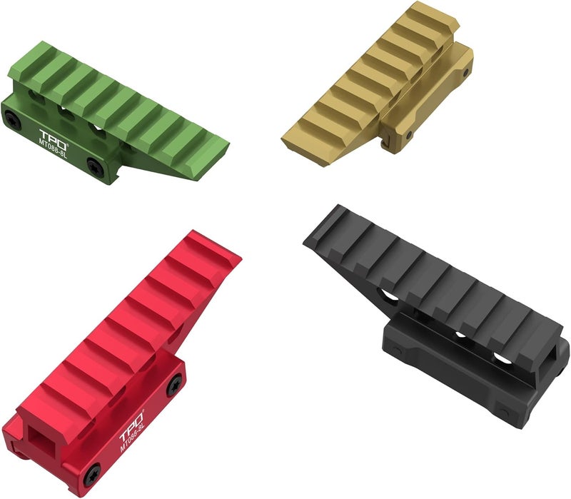 FSI Picatinny Rail Riser Mount Picatinny Red Dot Riser Mount 0.88“ Height 2.5" Long 8-Slot (MT088-8L) - Image 5